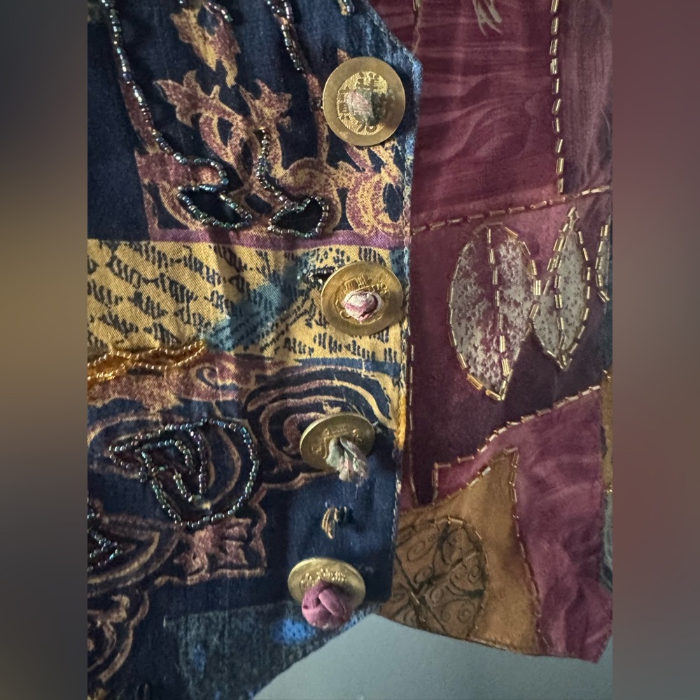 Vintage Patchwork Vest - image 5